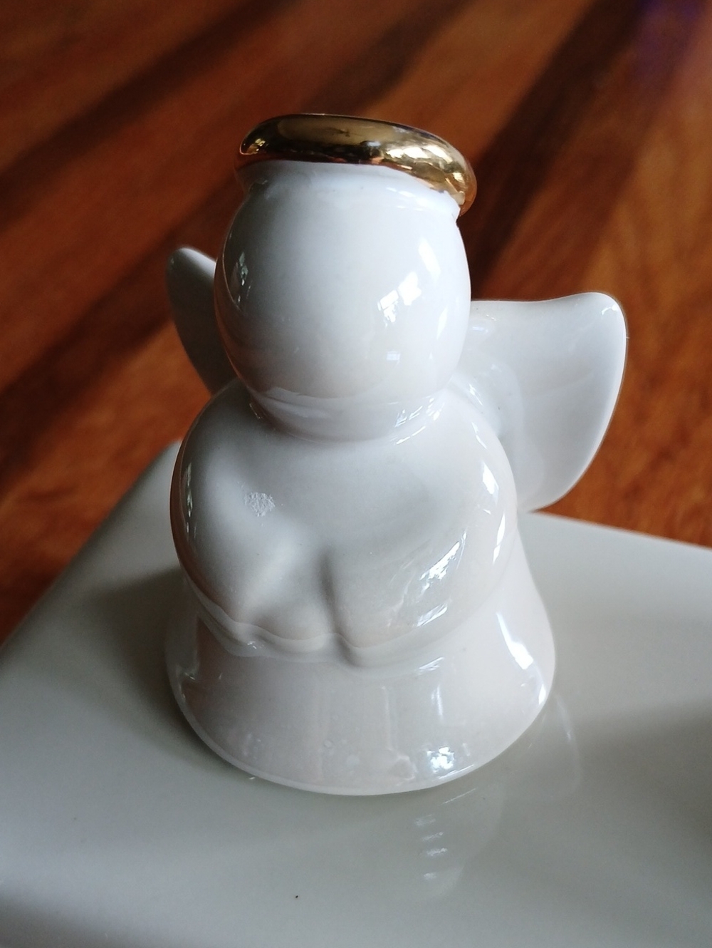 Nora Fleming Stoneware Peace On Earth Angel Mini